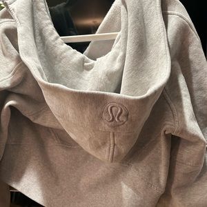 Oversized half zip scuba 🩶 heather light gray